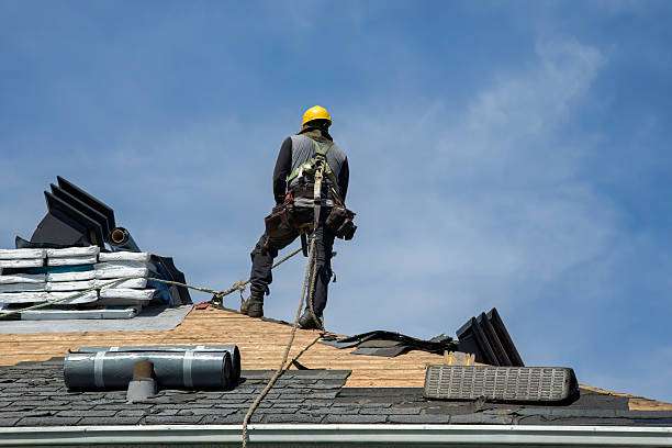 Professional Roofing technician working in Rockwood, MI